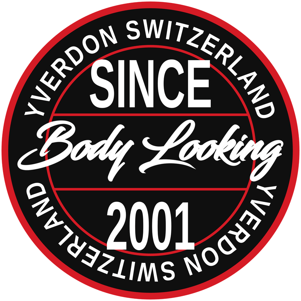 Badge Bodylooking, studio de tatouage, piercing et onglerie à Yverdon-les-Bains depuis 2001